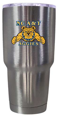 North Carolina A&T State Aggies Mascot Logo Tumbler - 24oz Color-Choice Insulated Stainless Steel Mug