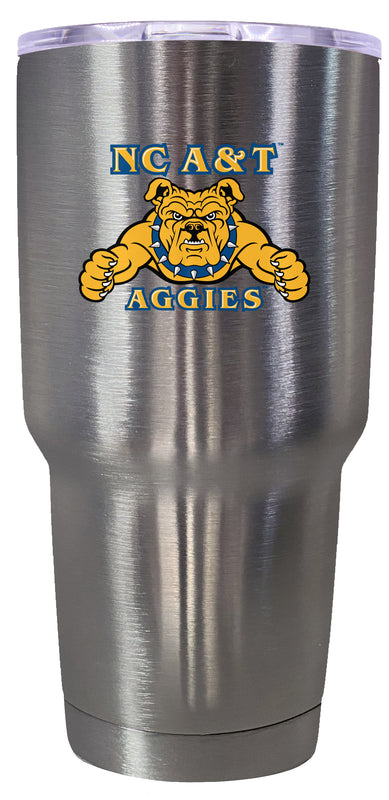 North Carolina A&T State Aggies Mascot Logo Tumbler - 24oz Color-Choice Insulated Stainless Steel Mug