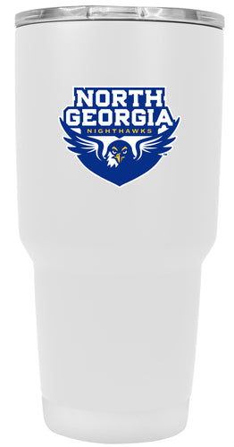 North Georgia Nighhawks 24 oz Insulated Stainless Steel Tumbler White Officially Licensed Collegiate Product Single
