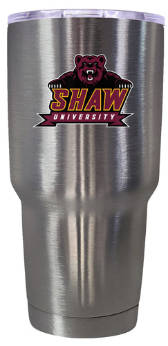 Shaw University Bears Mascot Logo Tumbler - 24oz Color-Choice Insulated Stainless Steel Mug