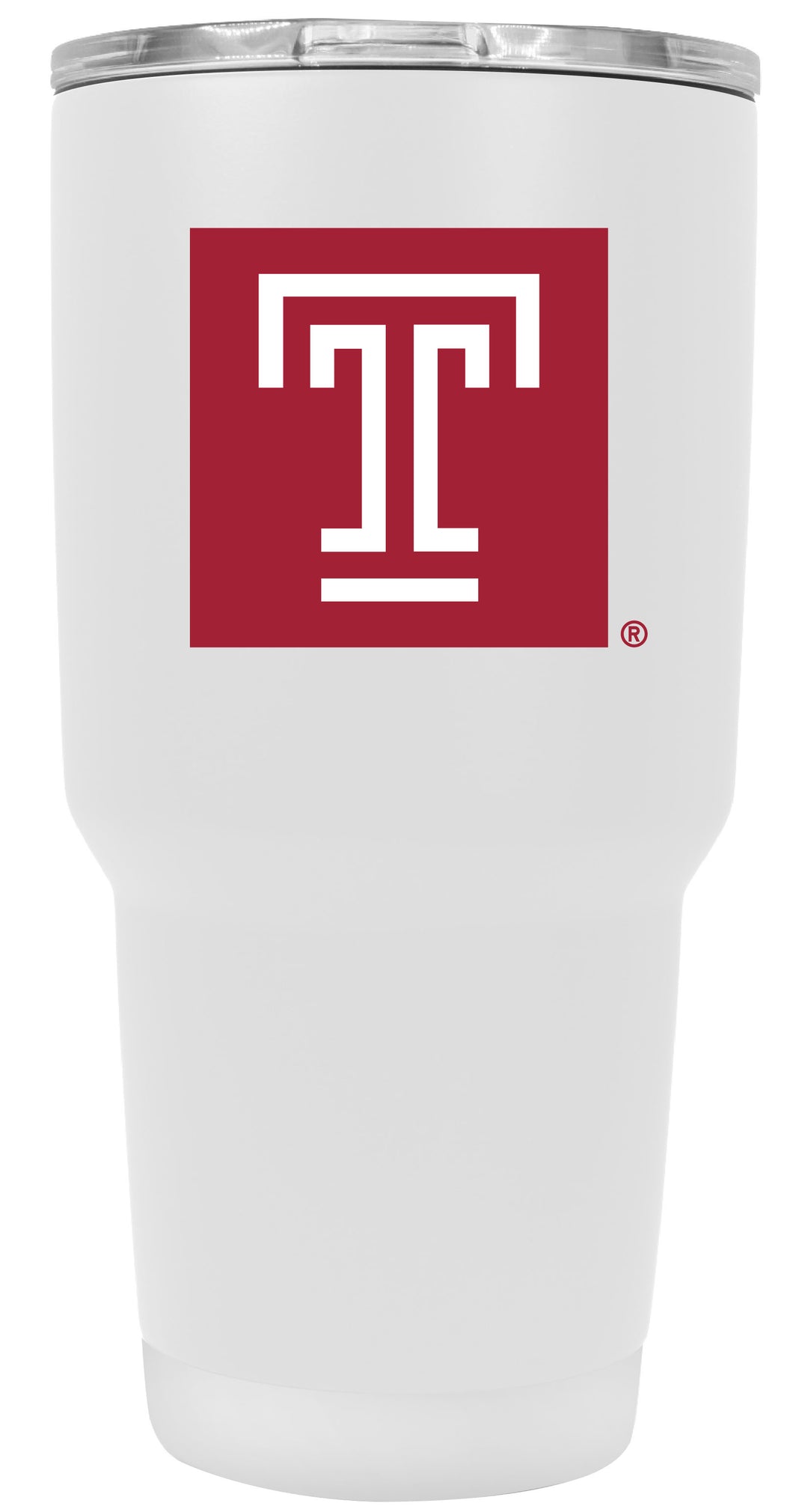 Temple University 24 oz Insulated Stainless Steel Tumbler White Officially Licensed Collegiate Product Single