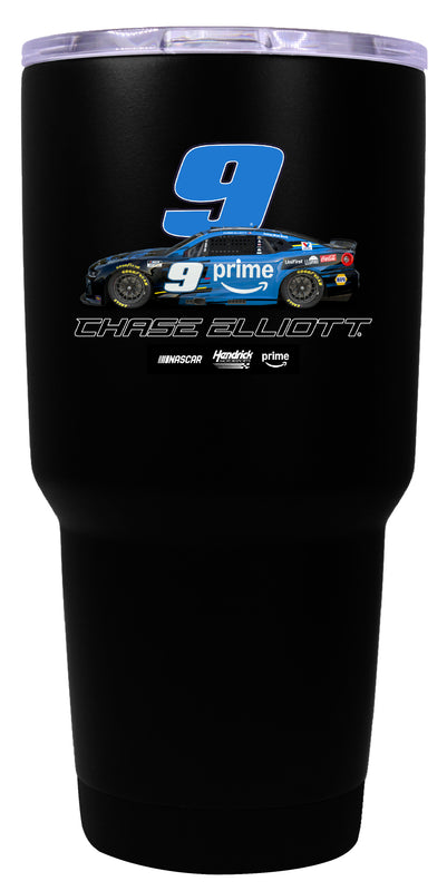 Chase Elliott #9 Nascar Offic. Licensed 24 oz Insulated Stainless Steel Tumbler Black