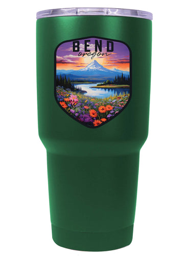 Bend Oregon Design A Souvenir 24 oz Insulated Stainless Steel Tumbler Green Single
