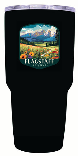 Flagstaff Arizona Design C Souvenir 24 oz Insulated Stainless Steel Tumbler Black Single