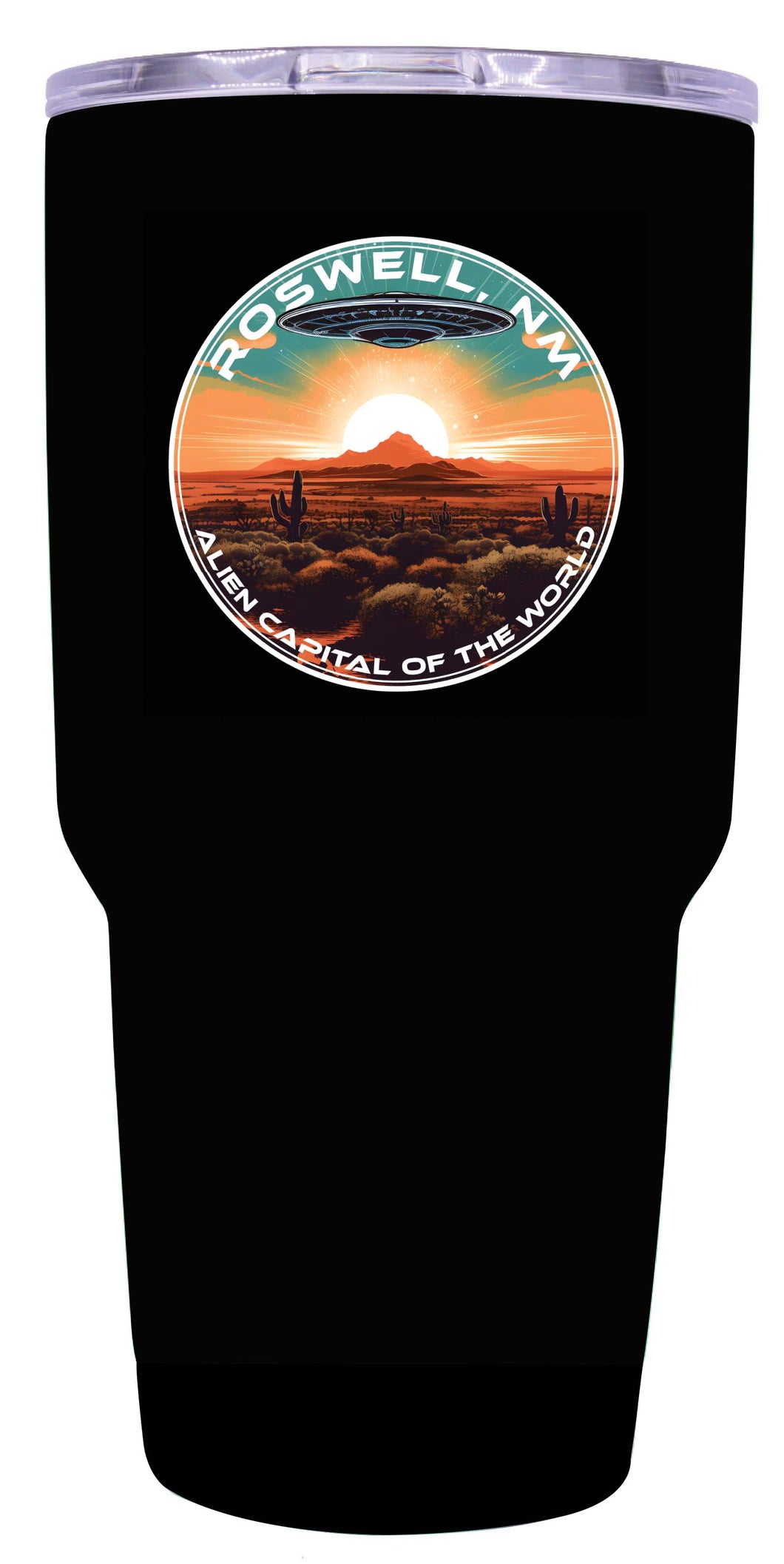 Roswell New Mexico Design A Souvenir 24 oz Insulated Stainless Steel Tumbler Black Single