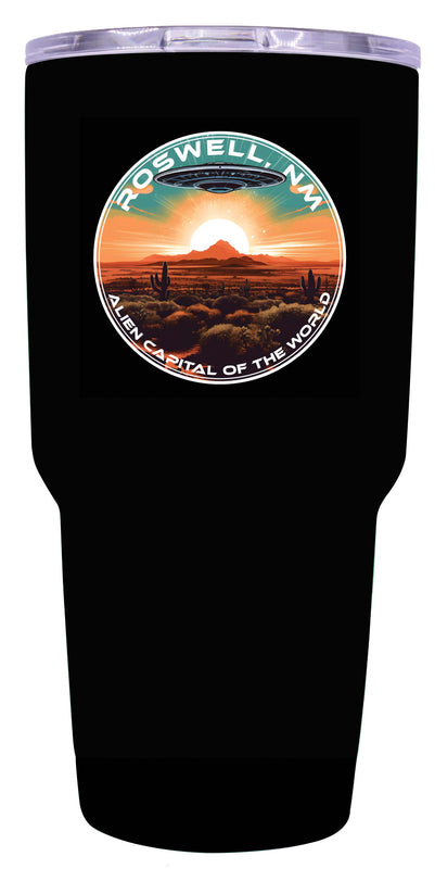 Roswell New Mexico Design A Souvenir 24 oz Insulated Stainless Steel Tumbler Black Single