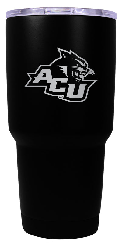 Abilene Christian University 24 oz Engraved Insulated Stainless Steel Tumbler Black Officially Licensed Single