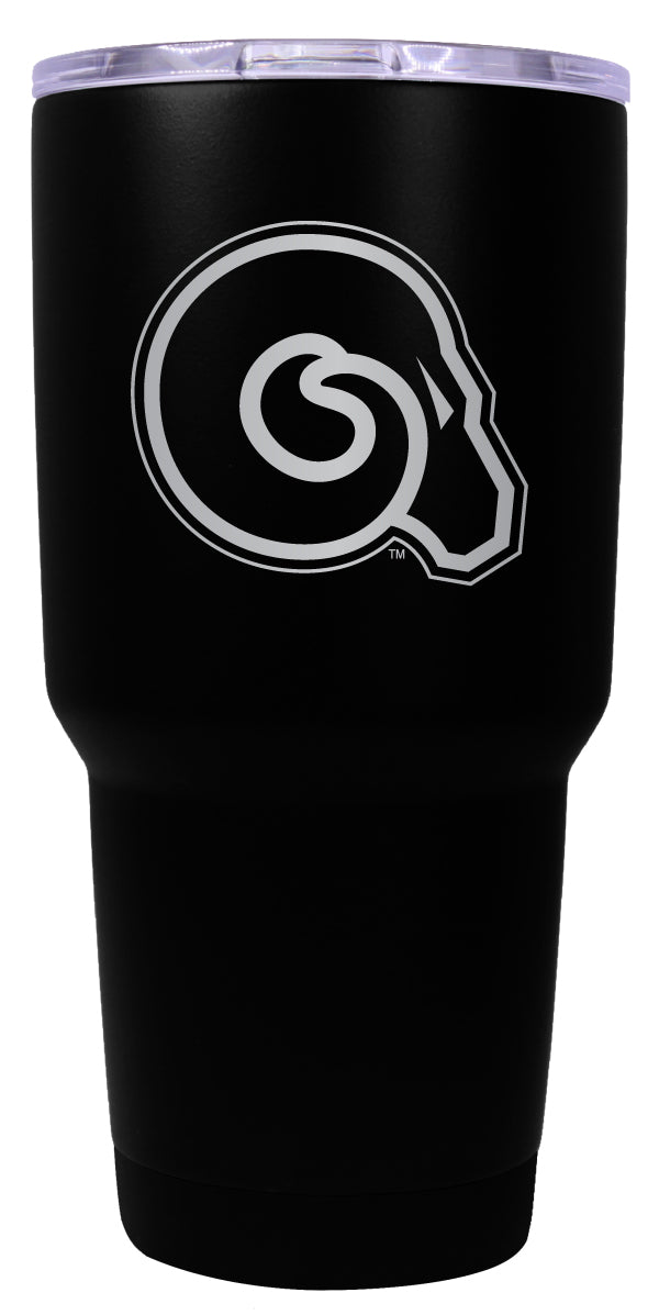 Albany State University 24 oz Engraved Insulated Stainless Steel Tumbler Black Officially Licensed Single