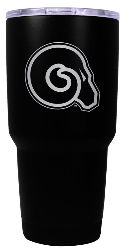 Albany State University 24 oz Engraved Insulated Stainless Steel Tumbler Black Officially Licensed Single