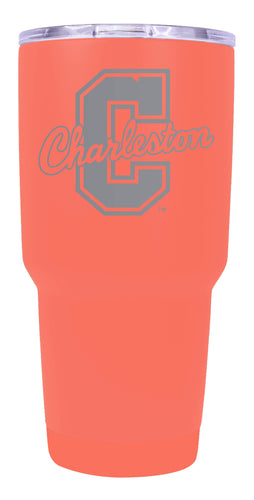 College of Charleston Premium Laser Engraved Tumbler - 24oz Stainless Steel Insulated Mug Choose Your Color.