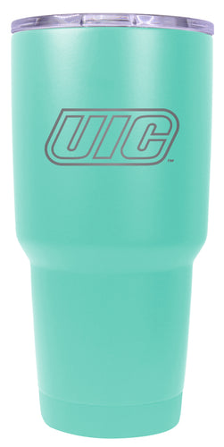 University of Illinois at Chicago 24 oz Engraved Insulated Stainless Steel Tumbler Seafoam Officially Licensed 2-Pack