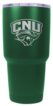 Load image into Gallery viewer, Christopher Newport Captains 24 oz Engraved Insulated Stainless Steel Tumbler Green Officially Licensed Single
