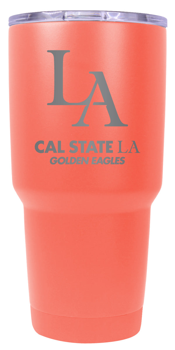 California State University Los Angeles 24 oz Engraved Insulated Stainless Steel Tumbler Coral Officially Licensed Single