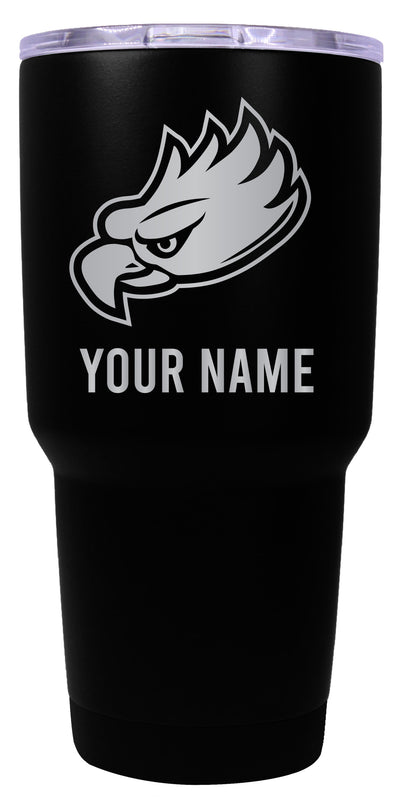 Florida Gulf Coast Eagles Officially Licensed 24 oz Customizable Engraved Insulated Stainless Steel Tumbler Black