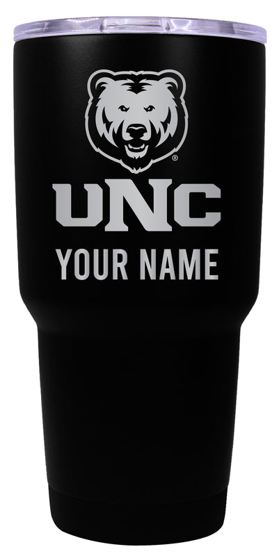 Northern Colorado Bears Officially Licensed 24 oz Customizable Engraved Insulated Stainless Steel Tumbler Black