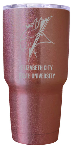 Elizabeth City State University Premium Laser Engraved Tumbler - 24oz Stainless Steel Insulated Mug Rose Gold