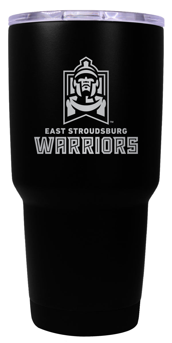 East Stroudsburg University 24 oz Engraved Insulated Stainless Steel Tumbler Black Officially Licensed 2-Pack