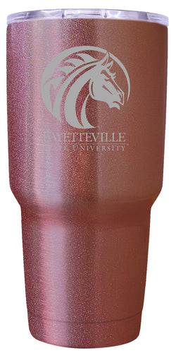 Fayetteville State University Premium Laser Engraved Tumbler - 24oz Stainless Steel Insulated Mug Rose Gold