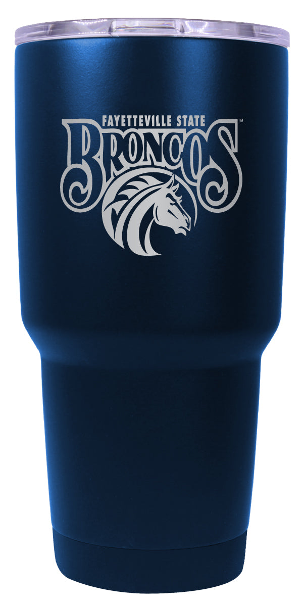 Fayetteville State University 24 oz Engraved Insulated Stainless Steel Tumbler Navy Officially Licensed 2-Pack