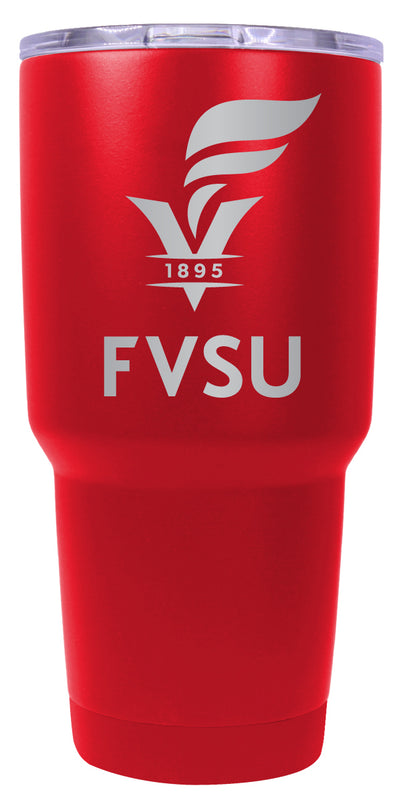 Fort Valley State University 24 oz Engraved Insulated Stainless Steel Tumbler Red Officially Licensed 2-Pack
