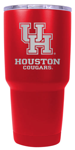 University of Houston 24 oz Engraved Insulated Stainless Steel Tumbler Red Officially Licensed Single