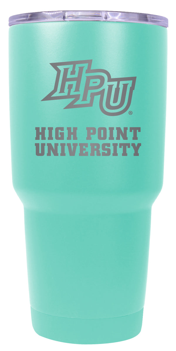 High Point University 24 oz Engraved Insulated Stainless Steel Tumbler Seafoam Officially Licensed Single