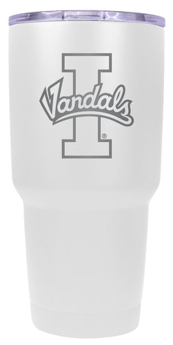 Idaho Vandals 24 oz Engraved Insulated Stainless Steel Tumbler White Officially Licensed Single