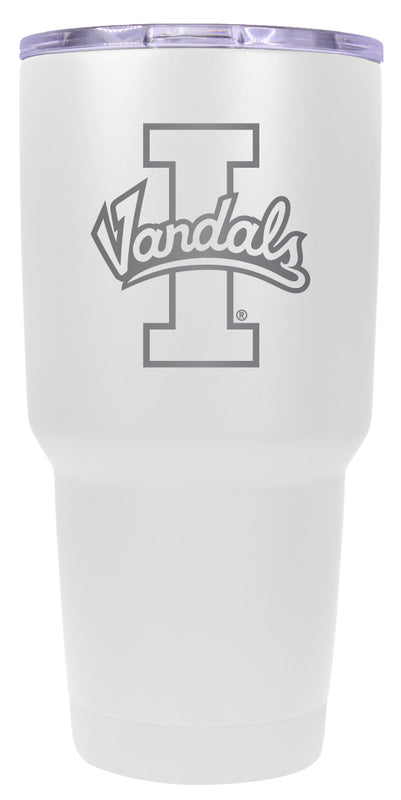 Idaho Vandals 24 oz Engraved Insulated Stainless Steel Tumbler White Officially Licensed Single