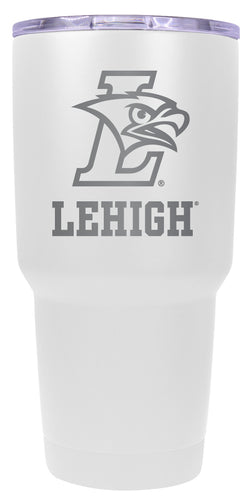 Lehigh University Mountain Hawks 24 oz Engraved Insulated Stainless Steel Tumbler White Officially Licensed 2-Pack