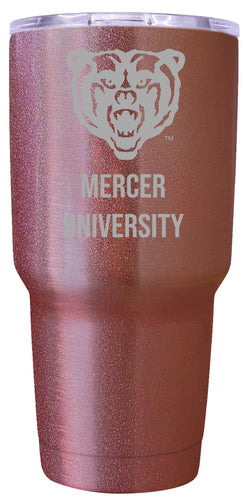 Mercer University Premium Laser Engraved Tumbler - 24oz Stainless Steel Insulated Mug Rose Gold