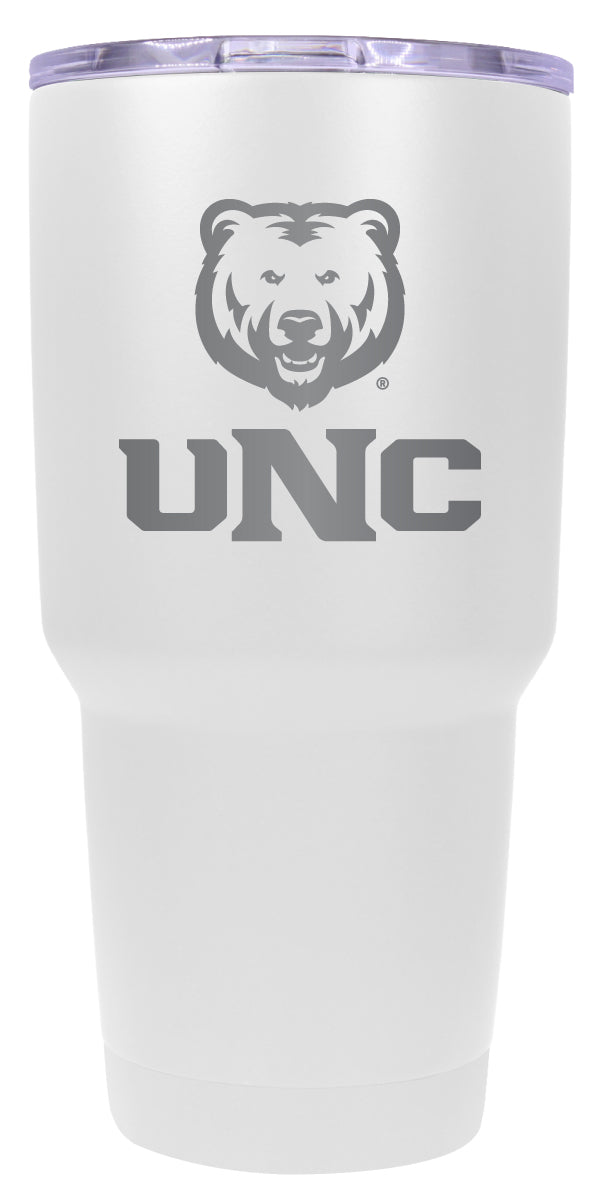 Northern Colorado Bears 24 oz Engraved Insulated Stainless Steel Tumbler White Officially Licensed 2-Pack