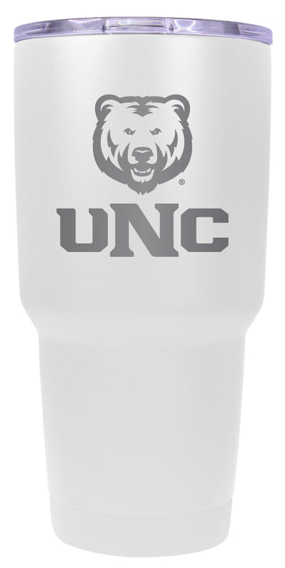 Northern Colorado Bears 24 oz Engraved Insulated Stainless Steel Tumbler White Officially Licensed 2-Pack