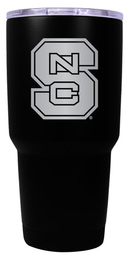 NC State Wolfpack 24 oz Engraved Insulated Stainless Steel Tumbler Black Officially Licensed Single