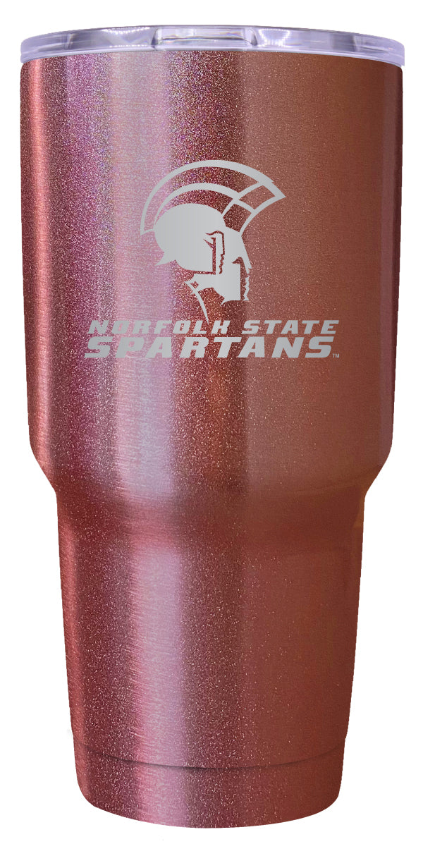 Norfolk State University 24 oz Engraved Insulated Stainless Steel Tumbler Rose Gold Officially Licensed 2-Pack