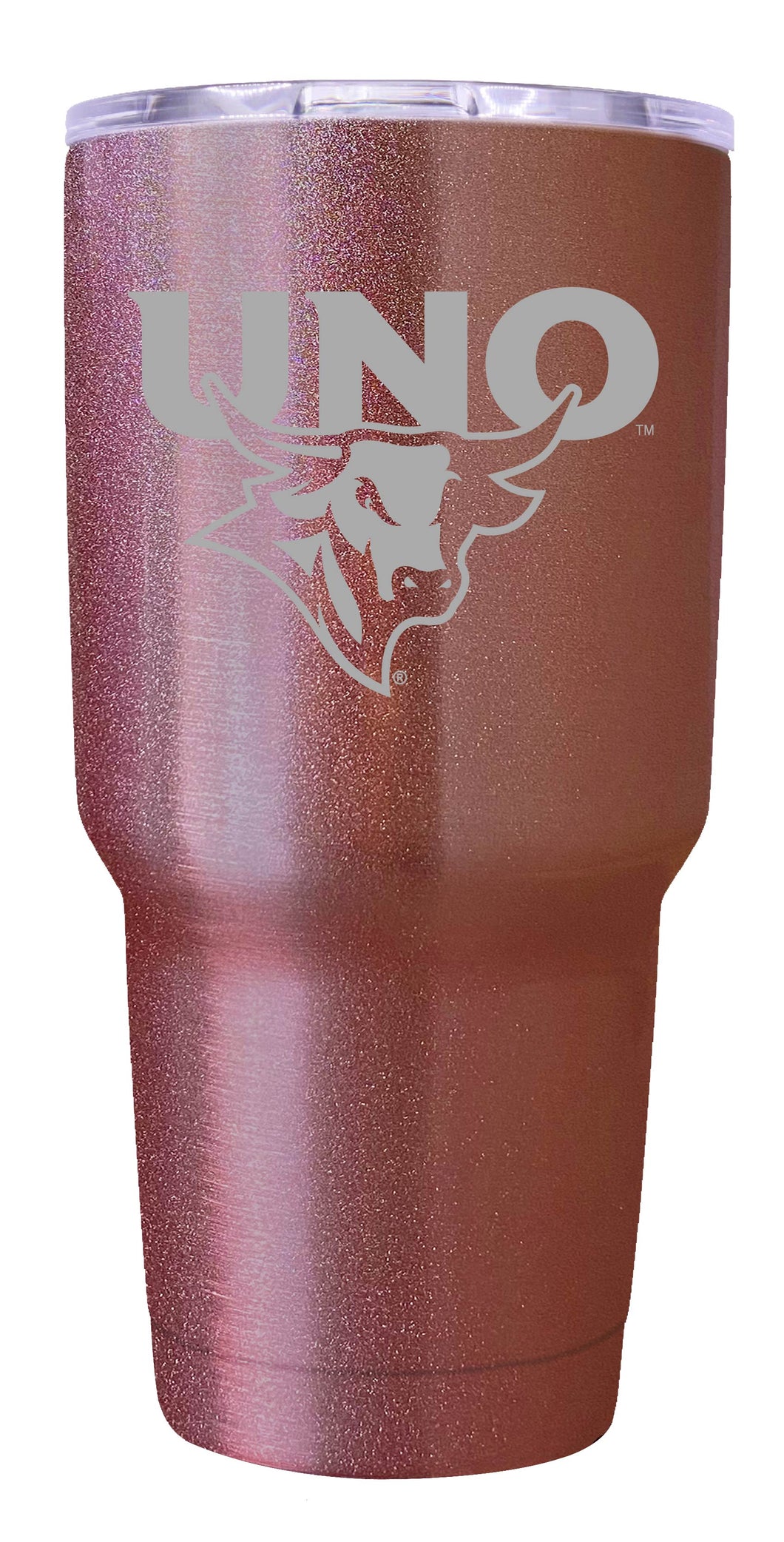 Nebraska at Omaha Premium Laser Engraved Tumbler - 24oz Stainless Steel Insulated Mug Rose Gold
