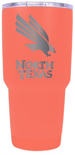 North Texas Premium Laser Engraved Tumbler - 24oz Stainless Steel Insulated Mug Choose Your Color.