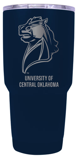 University of Central Oklahoma Bronchos Premium Laser Engraved Tumbler - 24oz Stainless Steel Insulated Mug Choose Your Color.