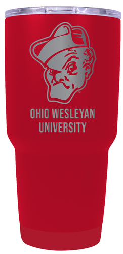 Ohio Wesleyan University Premium Laser Engraved Tumbler - 24oz Stainless Steel Insulated Mug Choose Your Color.