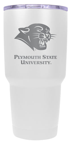 Plymouth State University 24 oz Engraved Insulated Stainless Steel Tumbler White Officially Licensed 2-Pack