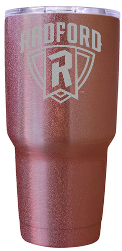 Radford University Highlanders Premium Laser Engraved Tumbler - 24oz Stainless Steel Insulated Mug Rose Gold
