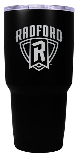 Radford University Highlanders 24 oz Engraved Insulated Stainless Steel Tumbler Black Officially Licensed 2-Pack