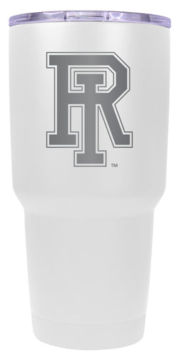 Rhode Island University 24 oz Engraved Insulated Stainless Steel Tumbler White Officially Licensed Single