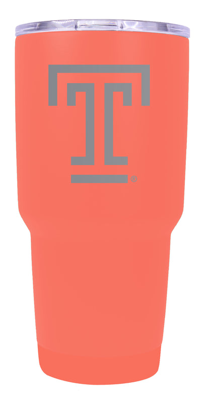 Temple University Premium Laser Engraved Tumbler - 24oz Stainless Steel Insulated Mug Choose Your Color.