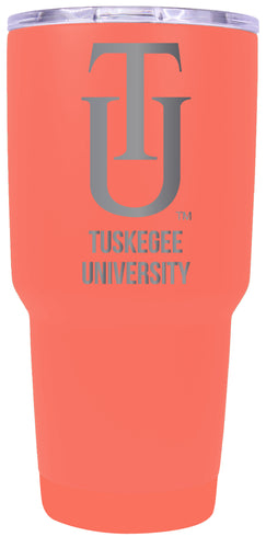 Tuskegee University Premium Laser Engraved Tumbler - 24oz Stainless Steel Insulated Mug Choose Your Color.
