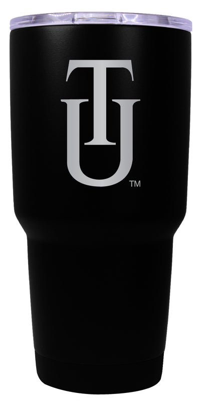 Tuskegee University 24 oz Engraved Insulated Stainless Steel Tumbler Black Officially Licensed 2-Pack