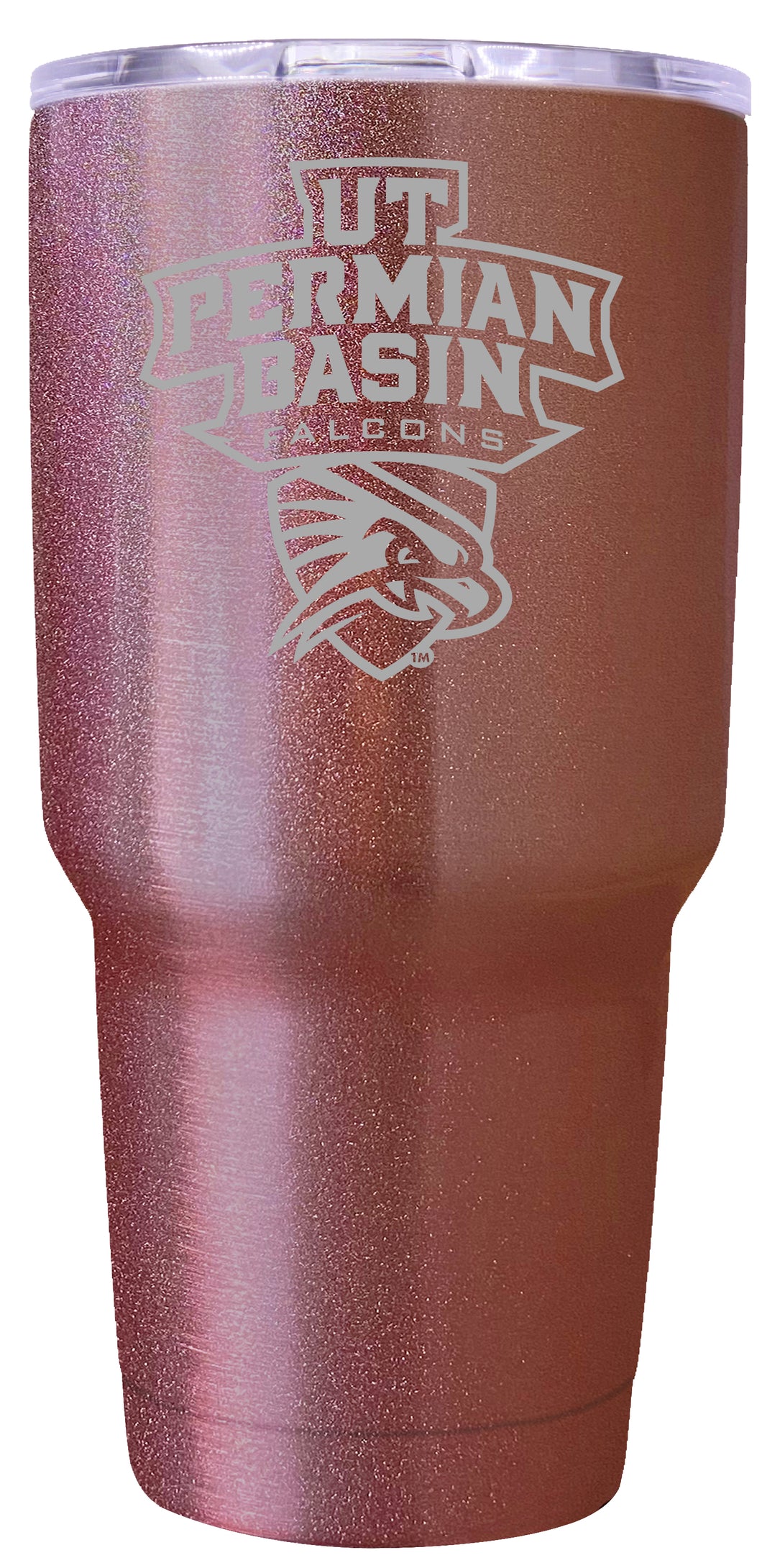 University of Texas of the Permian Basin Premium Laser Engraved Tumbler - 24oz Stainless Steel Insulated Mug Rose Gold