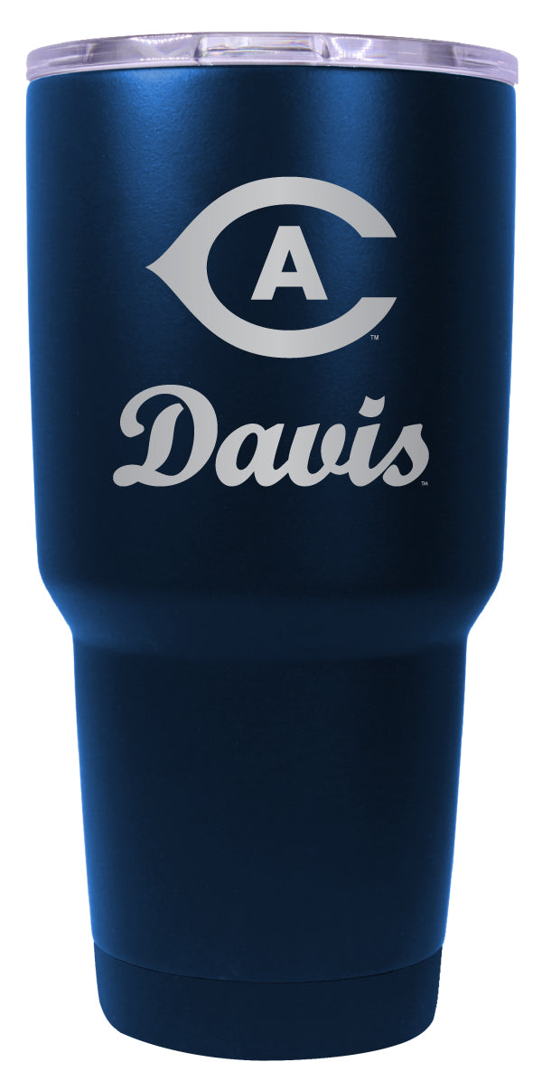 UC Davis Aggies 24 oz Engraved Insulated Stainless Steel Tumbler Navy Officially Licensed 2-Pack