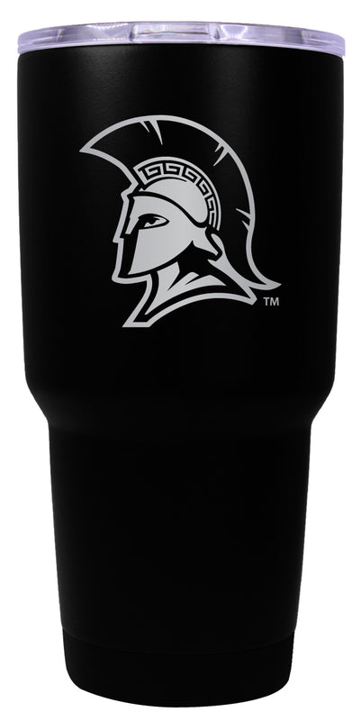 North Carolina Greensboro Spartans 24 oz Engraved Insulated Stainless Steel Tumbler Black Officially Licensed Single