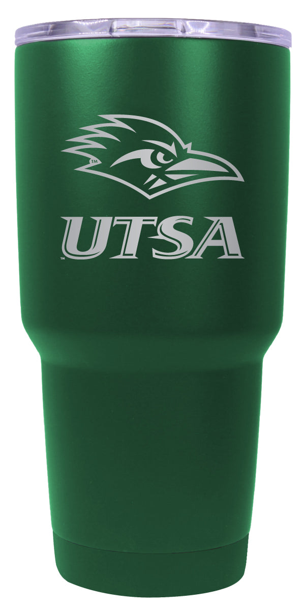 UTSA Roadrunners 24 oz Engraved Insulated Stainless Steel Tumbler Green Officially Licensed 2-Pack
