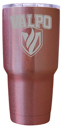 Valparaiso University Premium Laser Engraved Tumbler - 24oz Stainless Steel Insulated Mug Rose Gold
